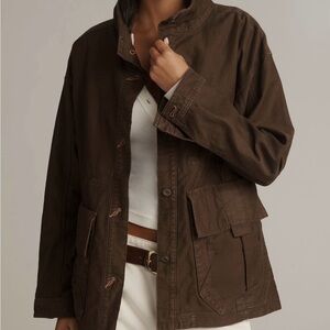 ANTHROPOLOGIE X PILCRO Surplus Cinch Waist Jacket, Size S